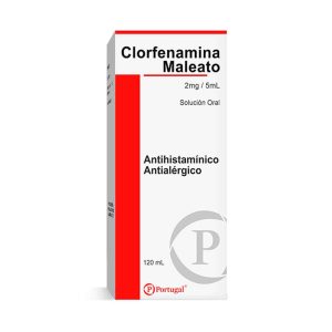CLORFENAMINA MALEATO 2mg/5mL Solucion x120mL