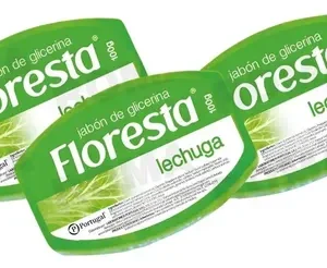 JABON DE GLICERINA FLORESTA LECHUGA TRIPACKx100GR