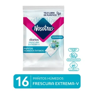 NOSOTRAS Pañitos Humedos Frescura Extrema x16